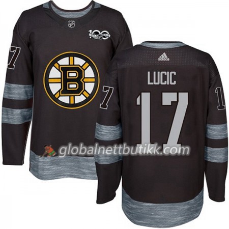 Boston Bruins Hockeydrakt Milan Lucic 17 1917-2017 100th Anniversary Svart Adidas Authentic - Herre
